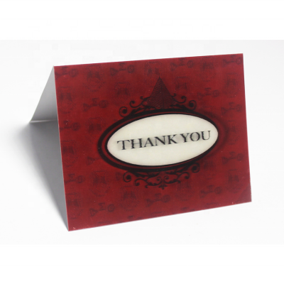 custom lenticular 3d hologram greeting card folding greeting card thank you card