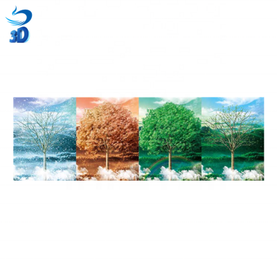 Lenticular Poster of Beautiful Landscape 3d flip Scenery picture four season picture