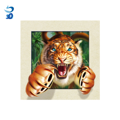 Lenticular 5D Picture of Tiger 3d lenticular poster of animals for home decoration